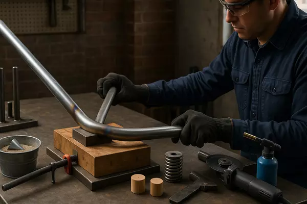 Гибка круглых труб в домашних условиях: практика