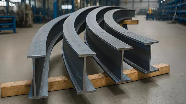 Гибка двутавровой балки