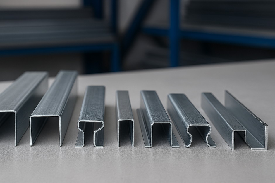 Основные типы гнутых металлических профилей