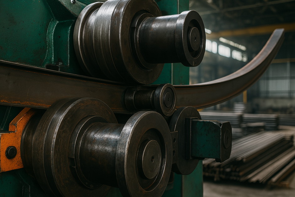 Вальцовка швеллера: валковая радиусная гибка